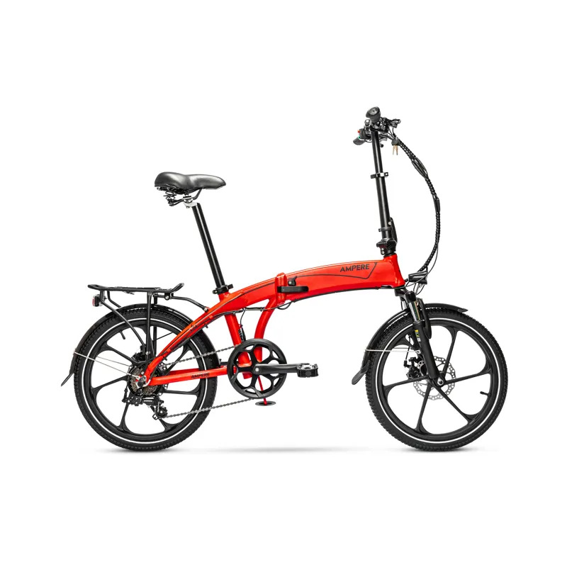 Ampere Mode Folding Electric Bike Red 